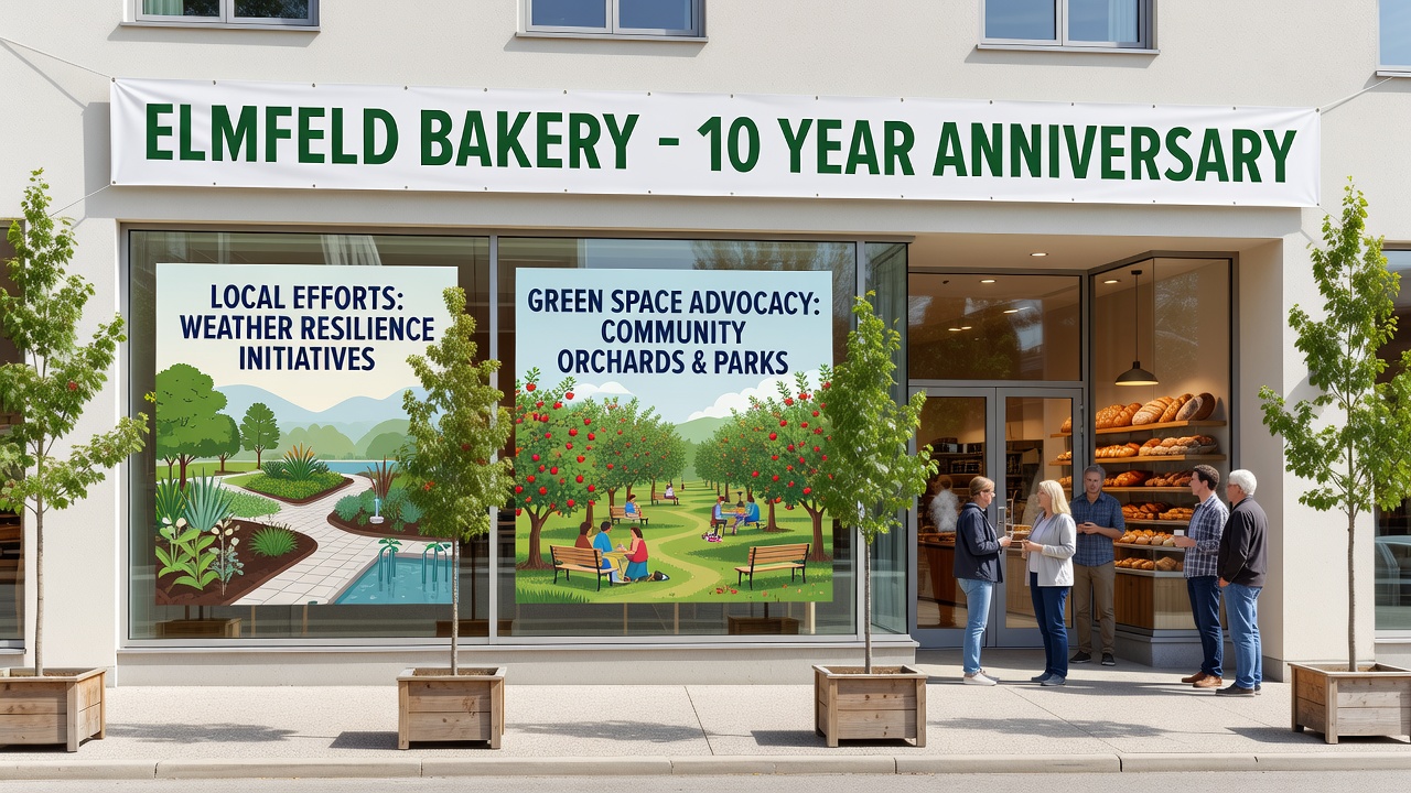 Elmfeld Bakery's 25th Anniversary Aligns with Broader Local Climate Adaptation Strategies